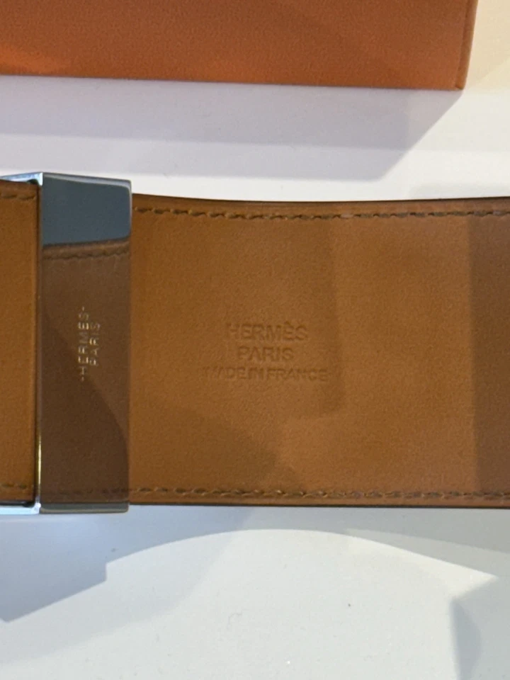 Hermès Collier de Chien Echtleder Palladium mit Rechnung + Box  Gr. T4= L - Bild 4 von 4