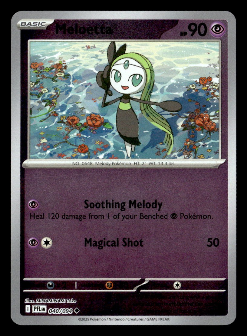 Pokemon Meloetta #040/094 tcg Near Mint or Better