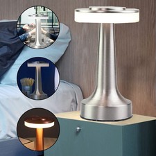 Rechargeable LED Night Light Dimmable Cordless Touch Control Metal Table Lamp