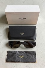 Celine Triomphe Mens Womens Sunglasses Black Metal UV Protective Brand New