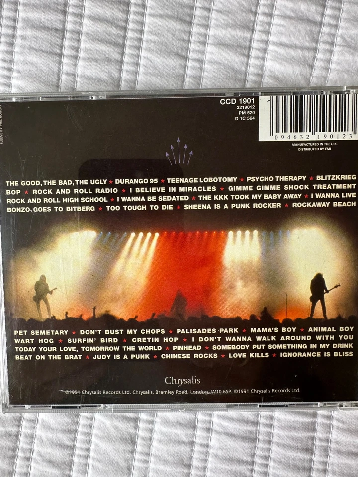 1 Ramones - Loco Live CD Top Zustand Chrysalis Records 1991 - Bild 2 von 4