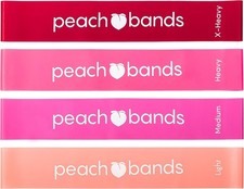 Peach Bands Resistance Bands Set - Exercise Workout Bands for Legs and Butt