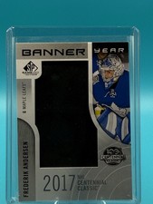 2017-18 SP Game Used Banner Year Centennial  Game 2017 Frederik Anderson #BCC-FA