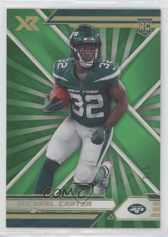 2021 Panini XR Rookies Green 3/5 Michael Carter #173 Rookie RC fs9