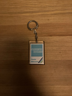Vintage American Express Kreditkarte Werbung Promotion Schlüsselanhänger 