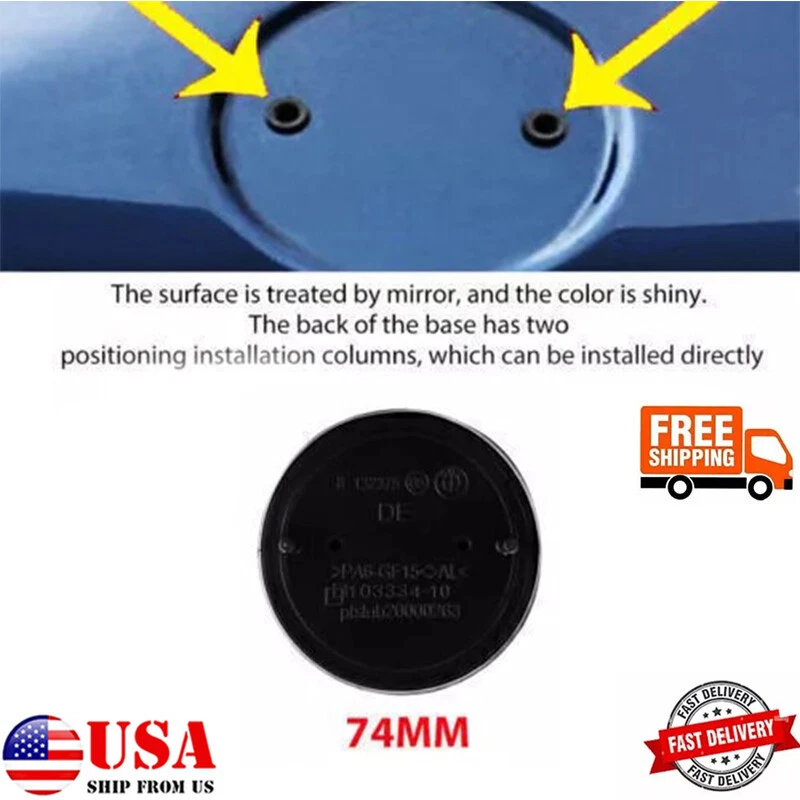 50TH For BMW 74MM Trunk Replacement Emblem Badge Roundel F22 23 30 31 32 E46 E90 Foto 4 de 4