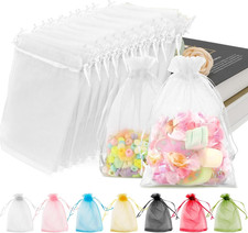 White Organza Bags Fruits Protection Bags Garden Netting 5X7‘’ 100Pcs Fruit Tree