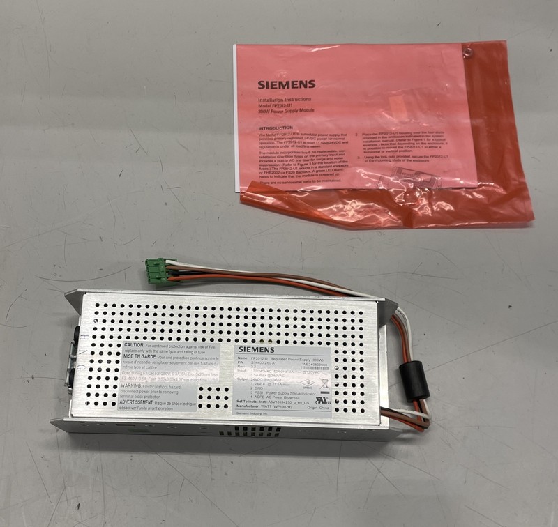 Siemens Power Supply 300W 24 VDC 11.5 A FP2012-U1