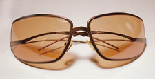 COOL Vintage SHEDEVIL SUNGLASSES Large BROWN LENS Bronze METAL Frame