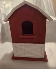 Red Barn Birdhouse from Unknown - Garden Decor (Wood, Paint Birdhouse, Farmhouse