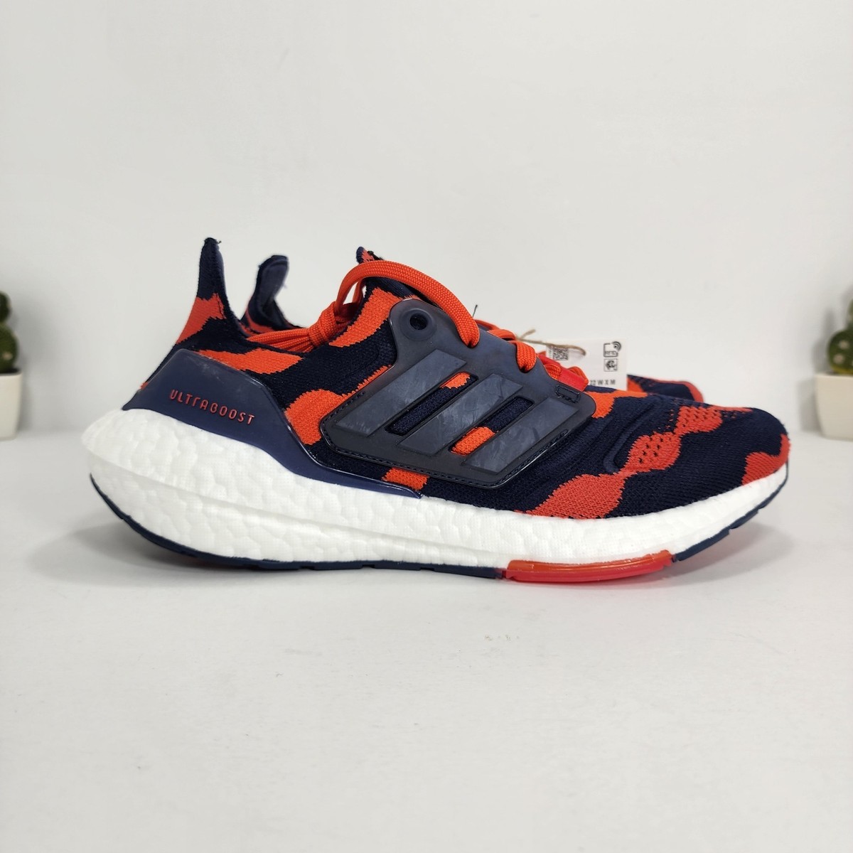 New! Adidas x Marimekko UltraBoost 22 'Lush Red Navy' Running
