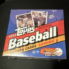 Topps 1993 Baseball Series 1 Factory Sealed Box 36 Cards Topps Gold