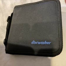 Discwasher CD DVD Case Holder Organizer Holds 12 CDs Nylon Zippered Black