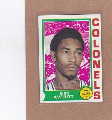 1974-75 TOPPS BASKETBALL BIRD AVERITT #231 COLONELS EX *A43184
