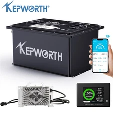 36V 105Ah Golf Cart LiFePO4 Lithium Battery 200A BMS A+Cells with 20A Charger