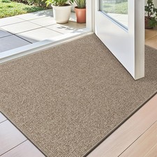 Ultra Thin Door Mat for Entryway, 24"x36" Low Profile Non Slip Rubber Backing...