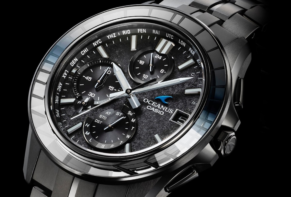 【尾張小牧店】 中古 CASIO | カシオ 腕時計 OCEANUS Manta　説 OCW-S7000CN-1AJF CALM NIGHT Bluetooth【131】 CASIO OCEANUS Manta OCW-S7000CN-1AJF CALM NIGHT Limited Solar