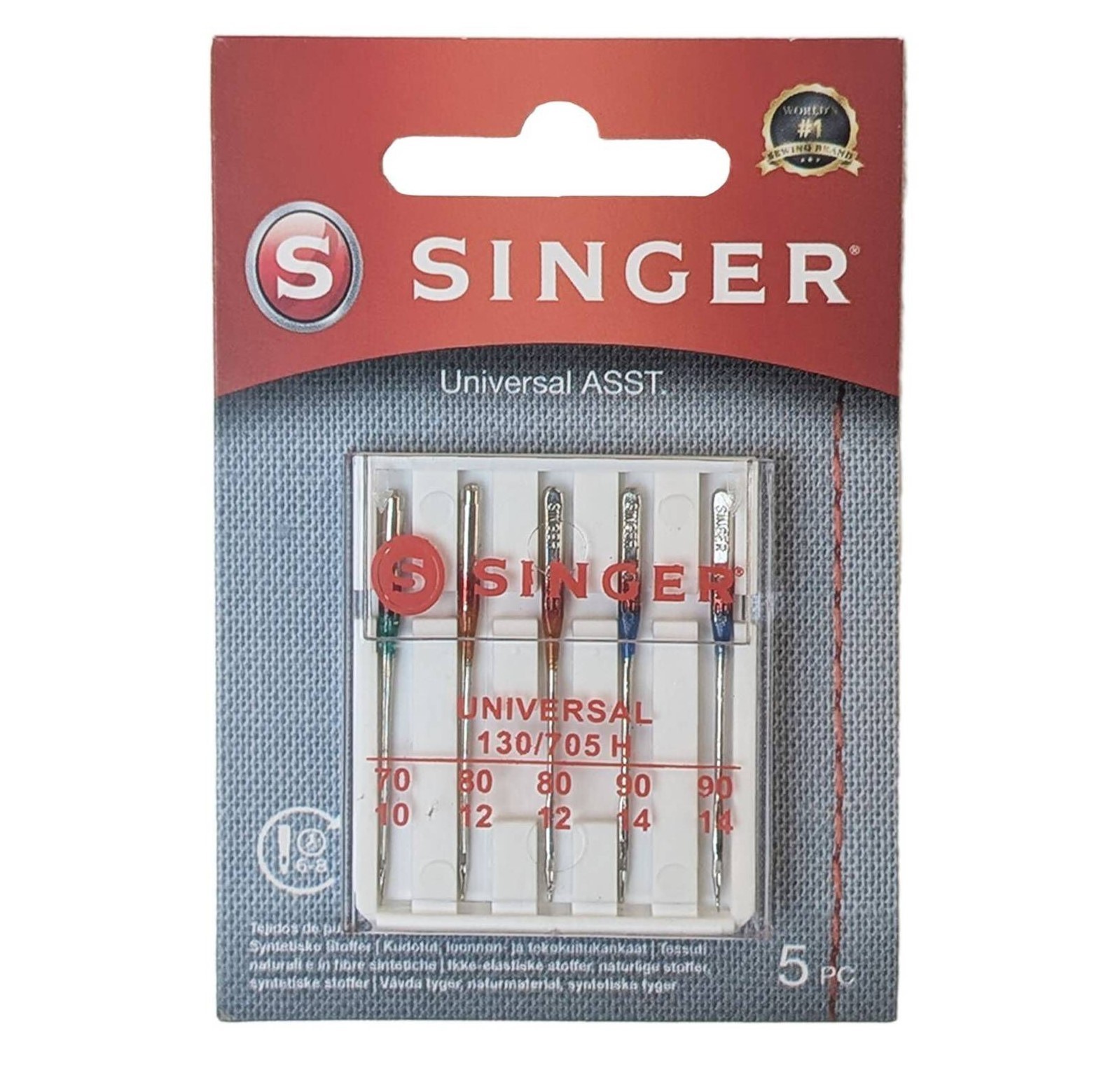 GENUINE SINGER SEWING MACHINE NEEDLES Standard Mixed Sizes 70 80 90