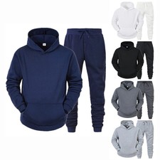 Mens Sportswear Hoodie Jogging Pants Tracksuit Set Casual Gym Outfit