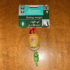 2018 Disney Store Pascal Light-Up Sketchbook Lantern Christmas Ornament Tangled 