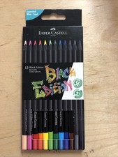 Faber Castell 12 Color Black Edition Colored Pencils