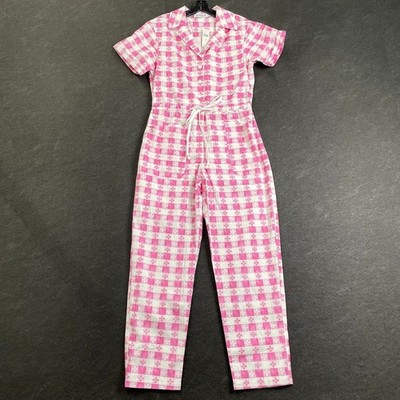 RACHEL ANTONOFF Matthew Short-Sleeve Jumpsuit Women's Size M Pink 