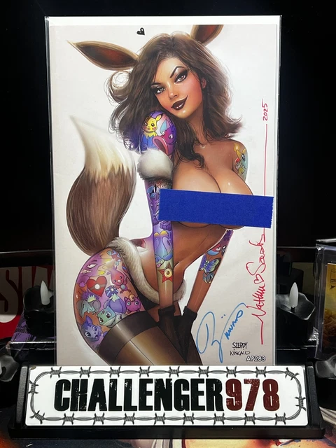 ZIRTY GIRLZ #3 SZERDY DOUBLE SIGNED VIRGIN Kincaid w/ COA - POKEMON EEVEE AP283