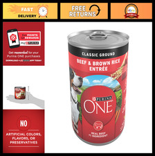 Premium Ground Beef & Brown Rice Wet Dog Food - 12 Pack, 13 oz Cans, Adult Formu 4.92 per gallon