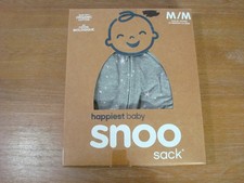 NEW SNOO Sz MEDIUM 12-18 LBS 2-4 Mo Sack Swaddle Happiest Baby Cotton Open Box 