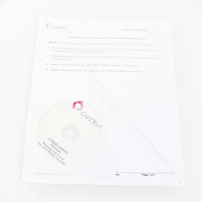 Candela Laser EU RoHS Compliance Documents Safety & Overview CD C8510-00-0003