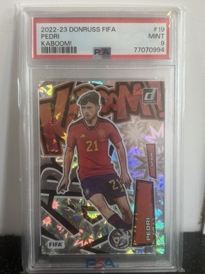 2022-23 Panini Donruss FIFA Pedri Kaboom! Case Hit SSP Spain PSA 9 Mint