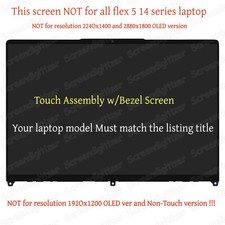 For Lenovo IdeaPad Flex 5 14IAU7 82R7 82TA Series LCD Touch Screen 5D10S39785