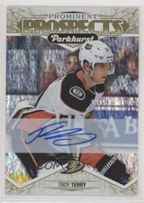 2018-19 Upper Deck Parkhurst Prominent Prospects Gold Troy Terry #PP-14 Auto ct7