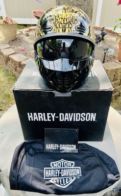 Harley-Davidson® Men's Goldusa 3-IN-1 X07 Half Helmet, Gloss Black