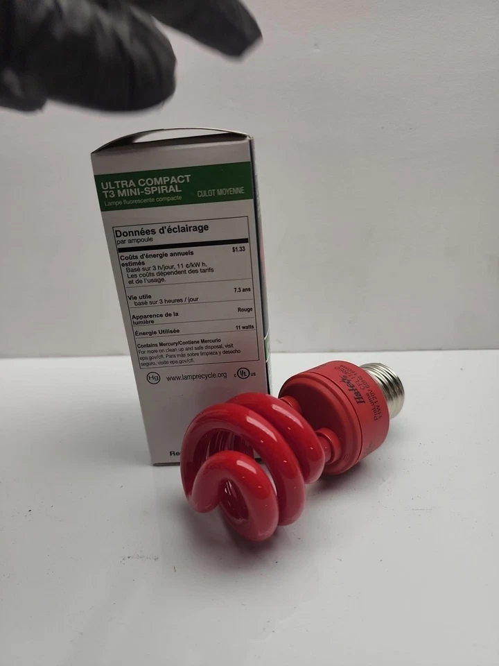 Halco Prolume Ultra Compact T3 Mini Spiral Red Color  40w #109220 👍 - Image 3 of 4