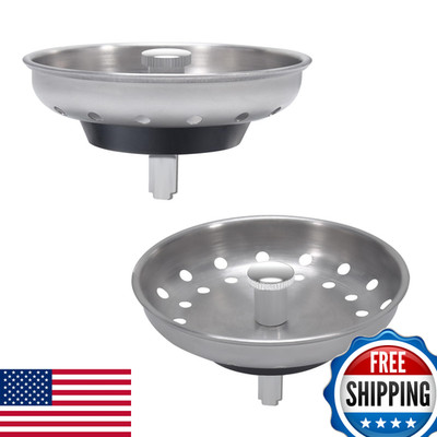 Kone 2Pcs Kitchen Sink Basket Strainer Replacement For 3-1/2 Inch Standard