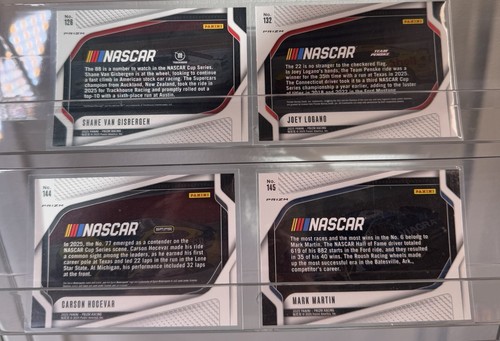 Lote de 4 Panini NASCAR Prizm Ride Parallel 2025 - Imagen 2 de 2