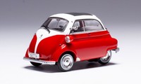 Ixo CLC604N 1:43 Bmw Isetta 1959 Rot Weiß Modellauto Diecast, Ovp
