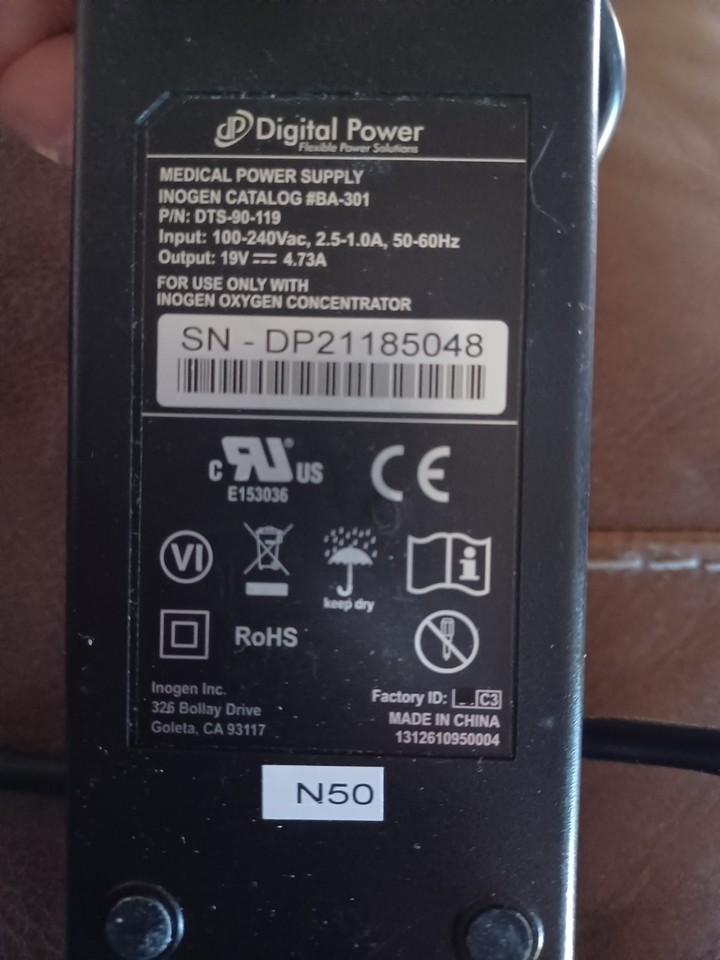 Kircuit 19V AC/DC Adapter Replacement For Inogen One G2 IS-300 IO-300 - Foto 2
