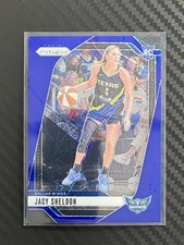2024-25 Panini Prizm WNBA Jacy Sheldon #4 RC Blue Velocity Prizm Dallas Wings