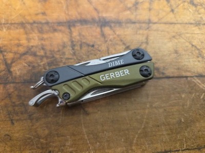 Gerber Dime Mini Multitool Keychain Green/black