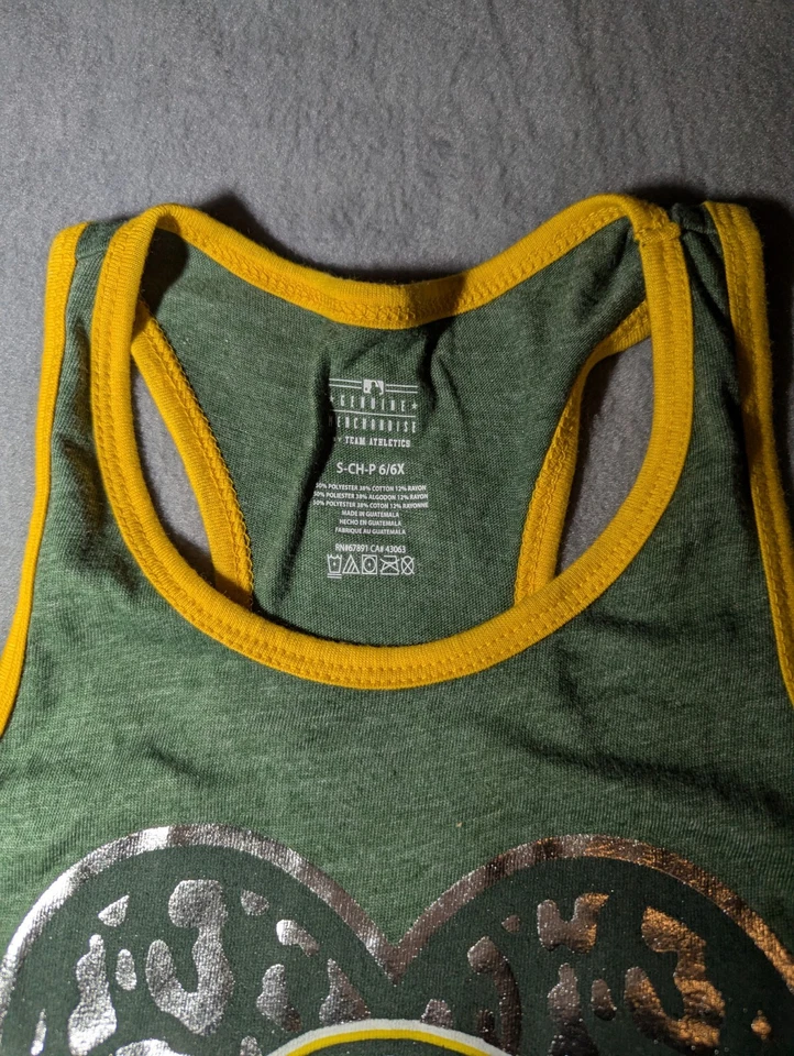Camisa Oakland A's Athletics MLB Niñas Talla Pequeña/6 Sin Mangas/Espalda Corredora Foto 2 de 4