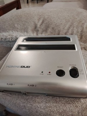 Retro-Bit RetroDuo NES/SNES Console Silver/Black Controller