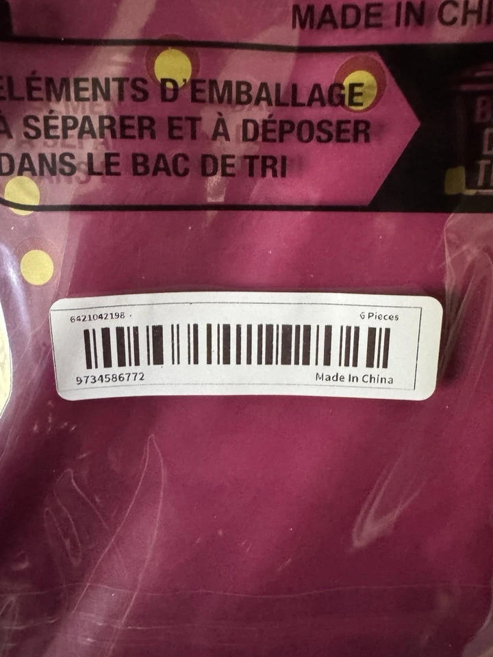 6 Maroon Plastic Rectangular Table Covers With Gold PolkaDot Detail 54x108inches - Image 2 of 2