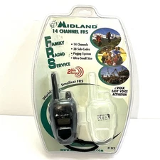 Midland F-12 Walkie Talkie F12C2 14 Channel FRS eVOX 2 mile range *READ*