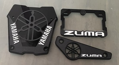 YAMAHA ZUMA CHUMA 3D Acrylic License Plate Frame, Muffler Plate