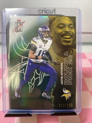 JUSTIN JEFFERSON - 2025 Topps Signature Class #36 Green Refractor /150 - VIKINGS