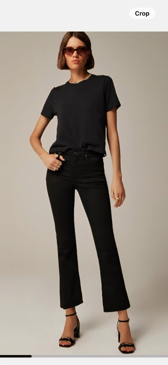 NWT J. Crew Black Size 28 Charley Kickout Cropped Pant In Chino Pants
