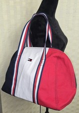 Tommy Hilfiger Colorblock Duffle Tote Bag 17  NWT
