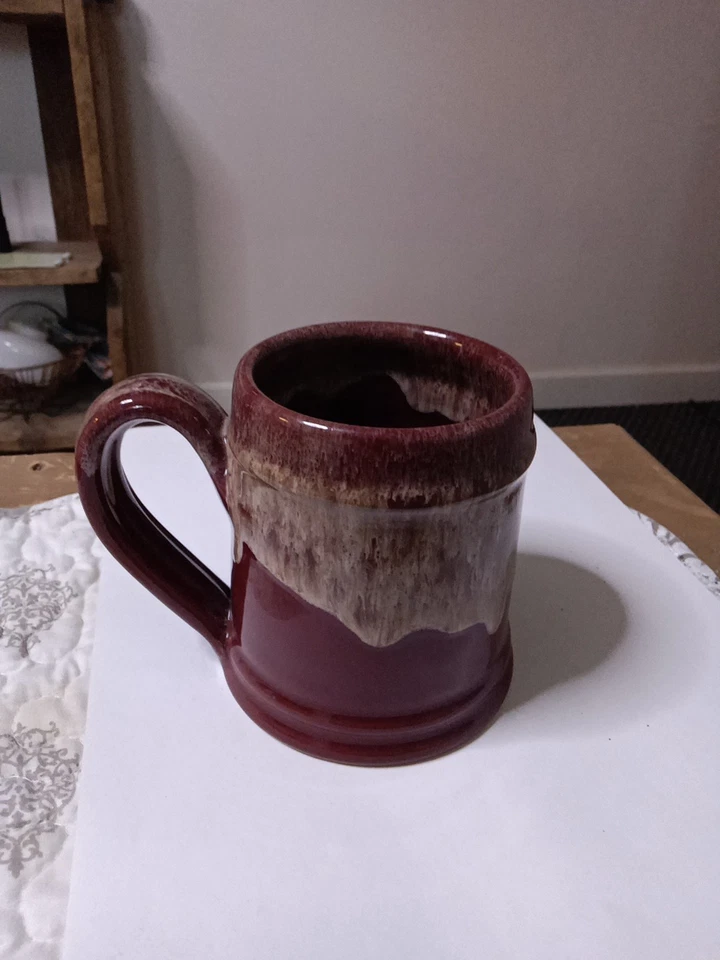 Taza Deneen Pottery Love Your Melon azul esmalte gota taza gres EE. UU. 2017 NUEVO Foto 3 de 4